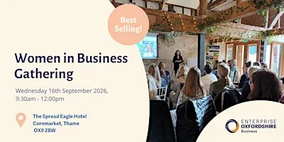 Enterprise Oxfordshire Women in Business Gathering at Spread Eagle Hotel