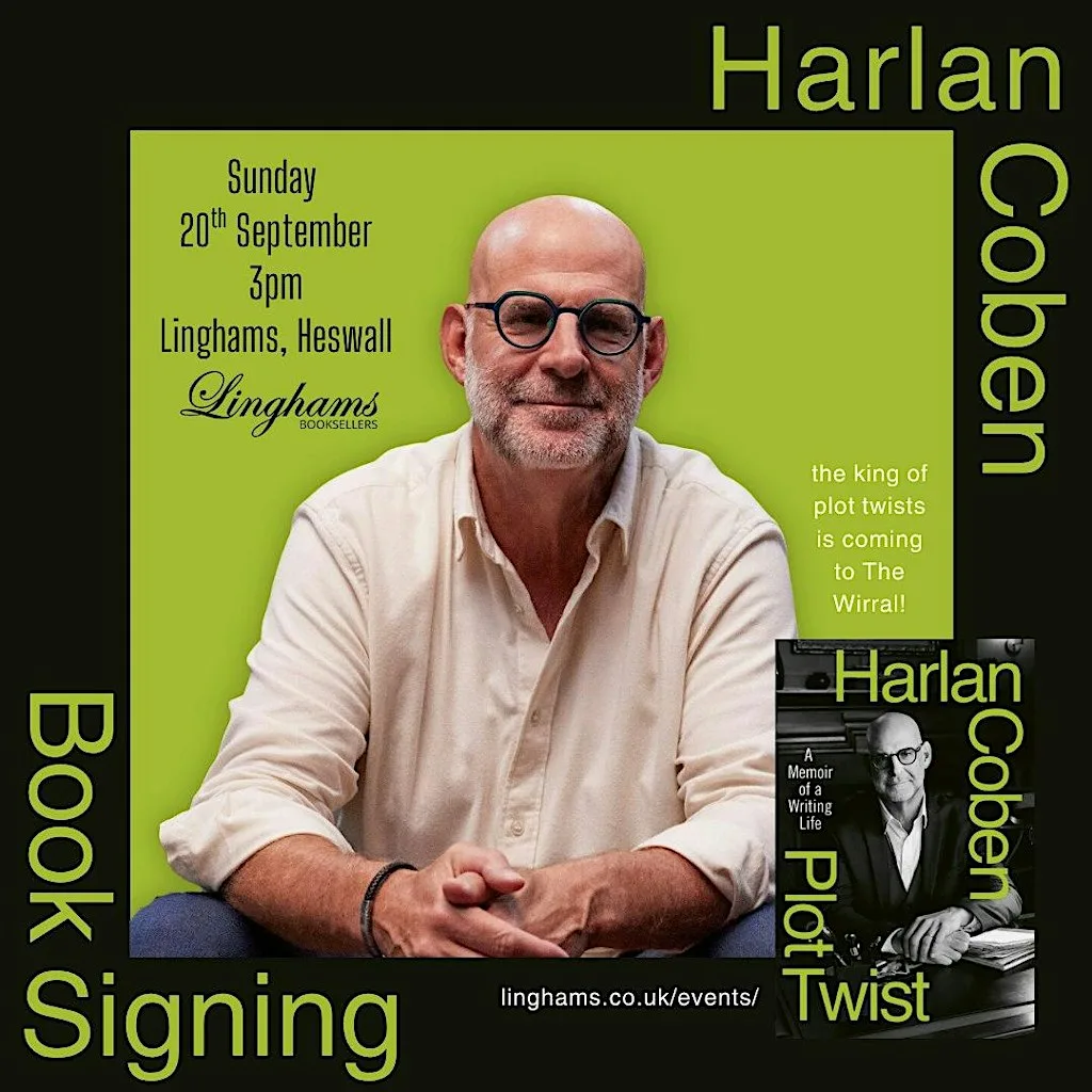 BOOK SIGNING with best selling author Harlan Coben at Linghams Booksellers