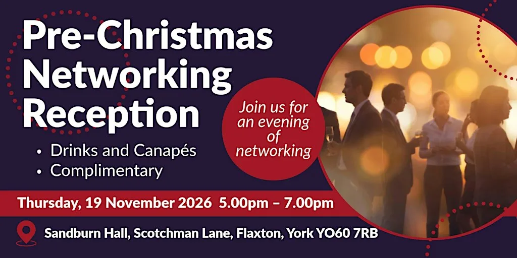 Pre-Christmas Networking Reception at Sandburn Hall