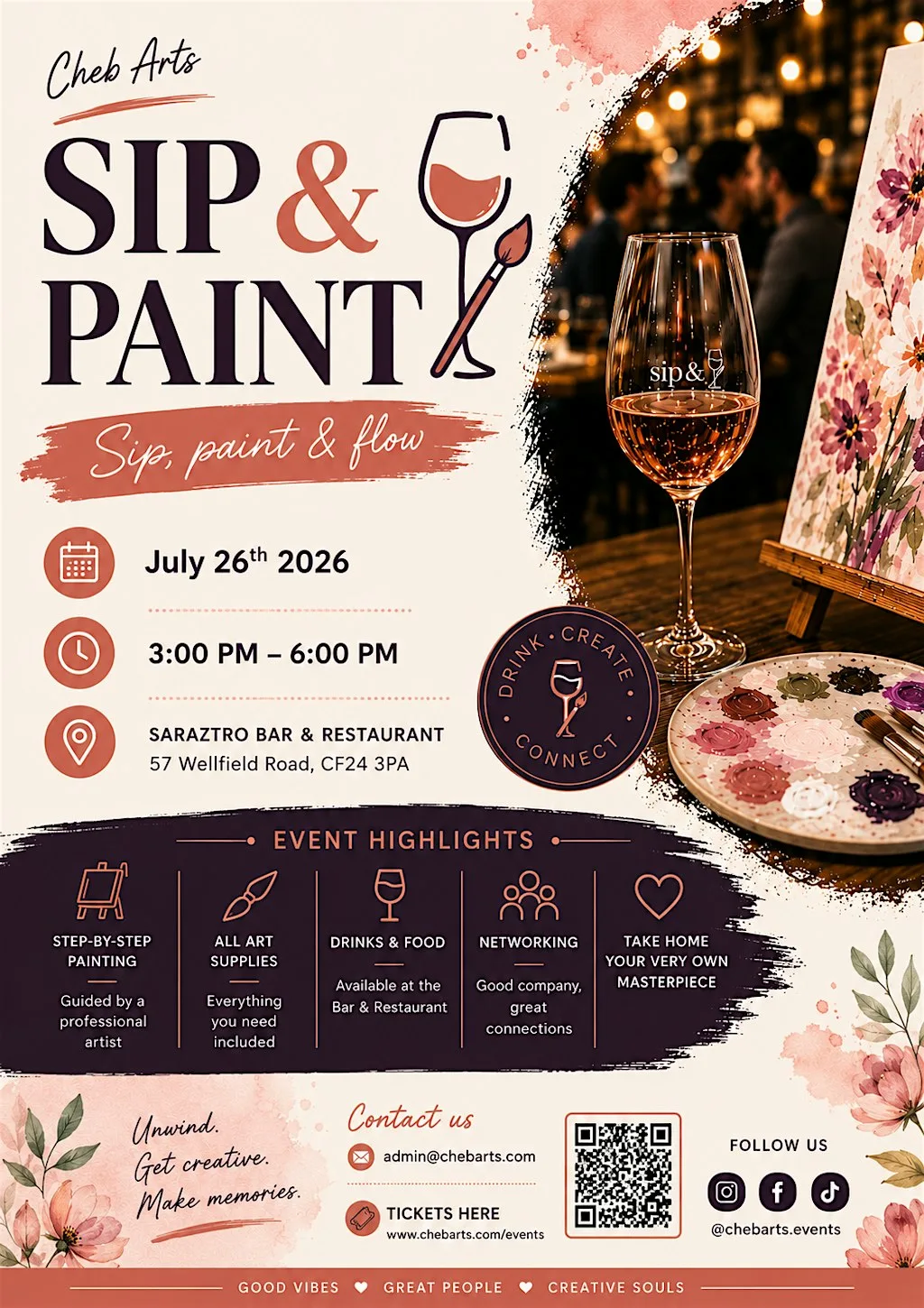 Sip & Paint at Cardiff