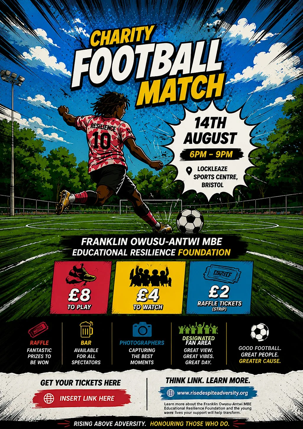 Educational Resilience Foundation Charity Football Match at Lockleaze Sports Centre