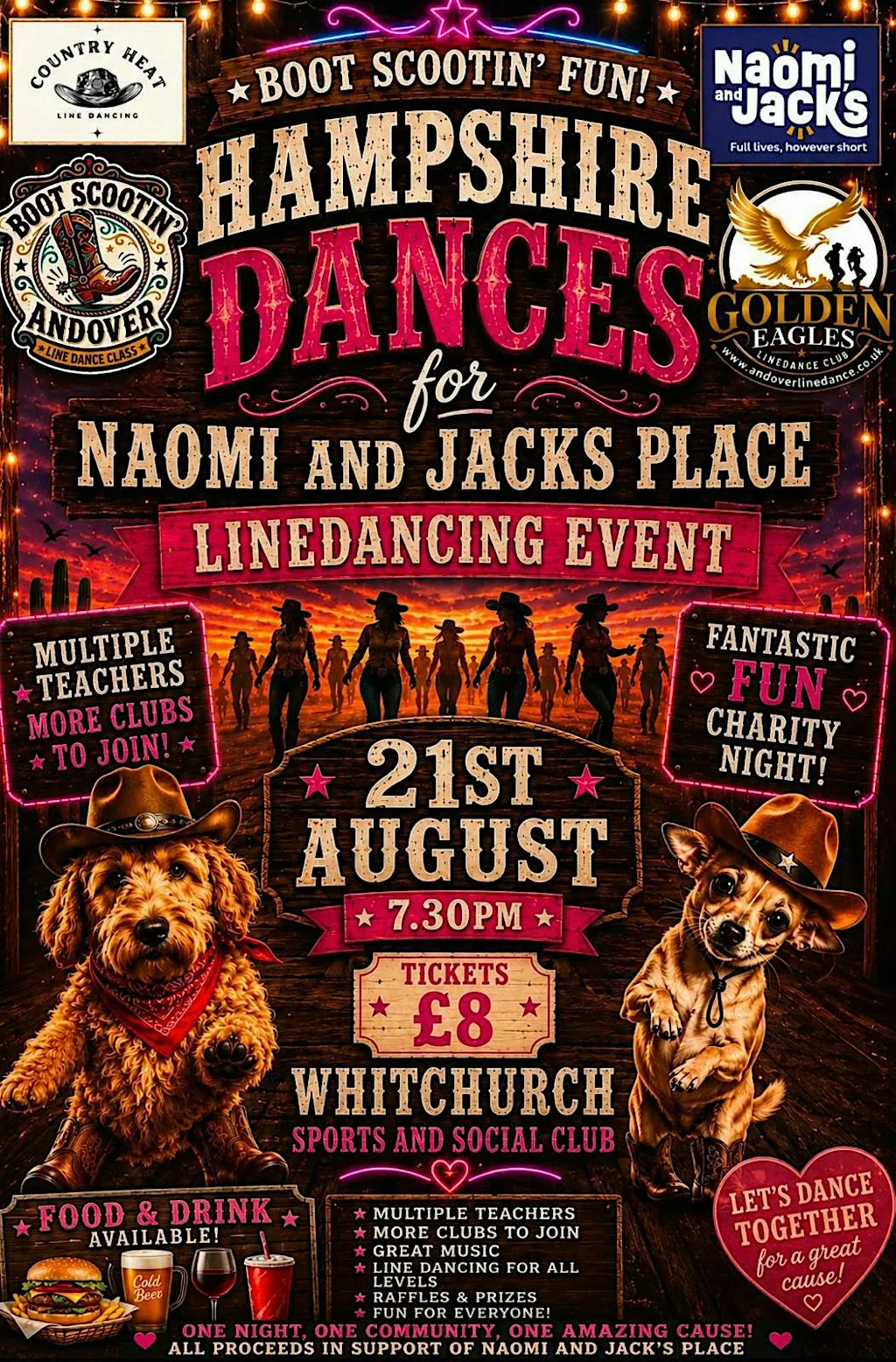 Charity Line Dancing Evening Comes to Whitchurch Sports & Social Club at Longmeadow Sports Centre