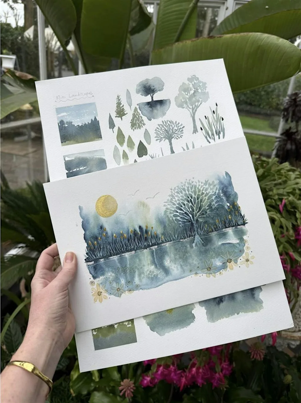 Winter Landscape Watercolour Workshop at The Classroom