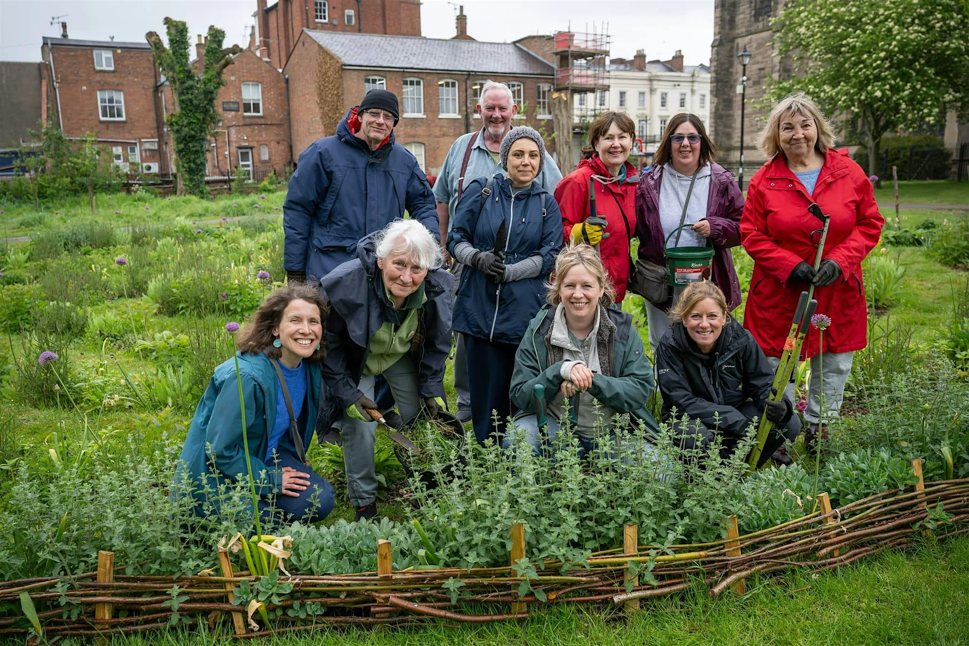 Community Gardening at Leamington's Living Labyrinth at All Saints C Of E Church