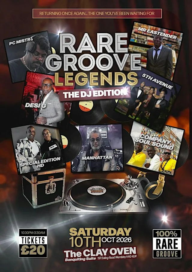 Rare Groove Legends at The Clay Oven
