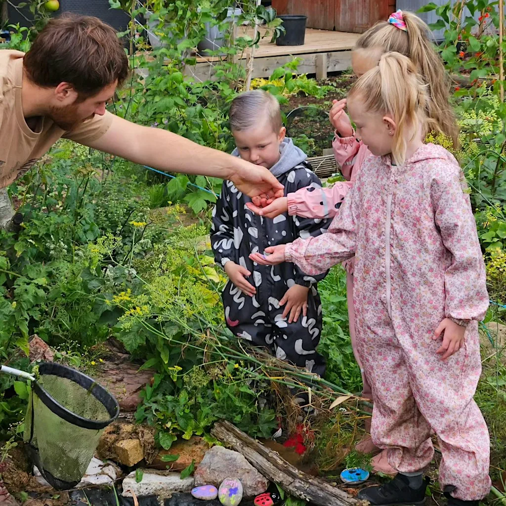 Outdoor Discovery day at the Allotment at Atwood Drive Allotments