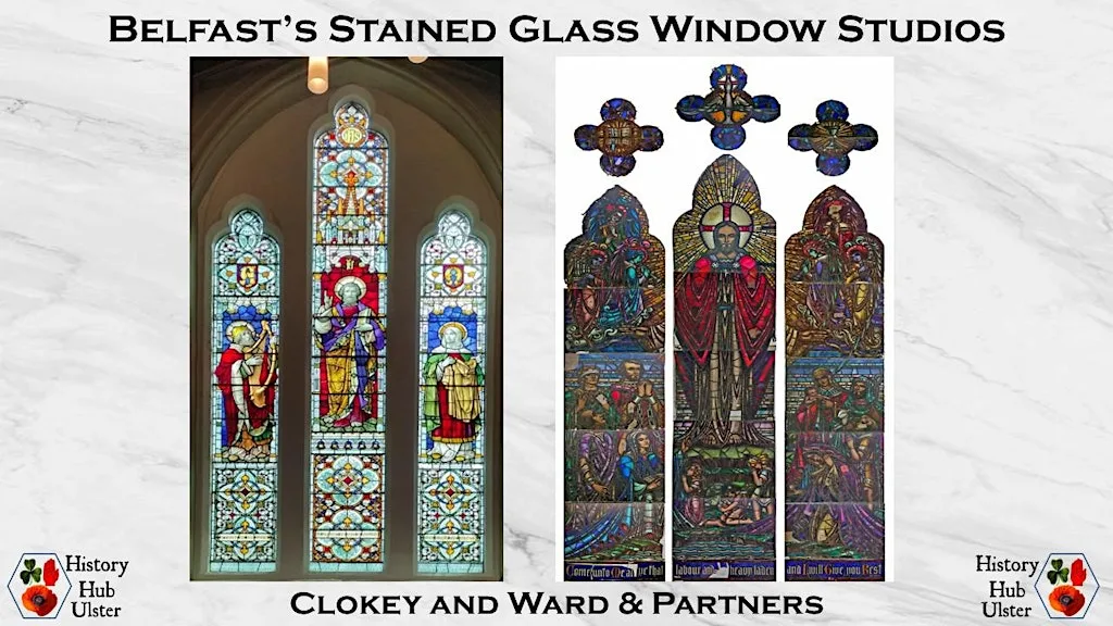 Belfast's Stained Glass Studios: Clokey and Ward & Partners at Public Record Office of Northern Ireland