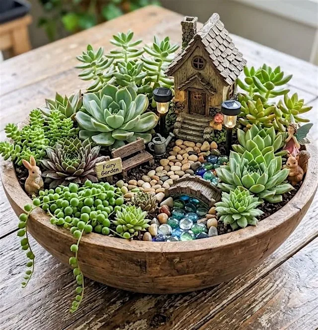 Ceramic Fairy Gardens - The Eco Crafts Project by Bishop Busy Hands