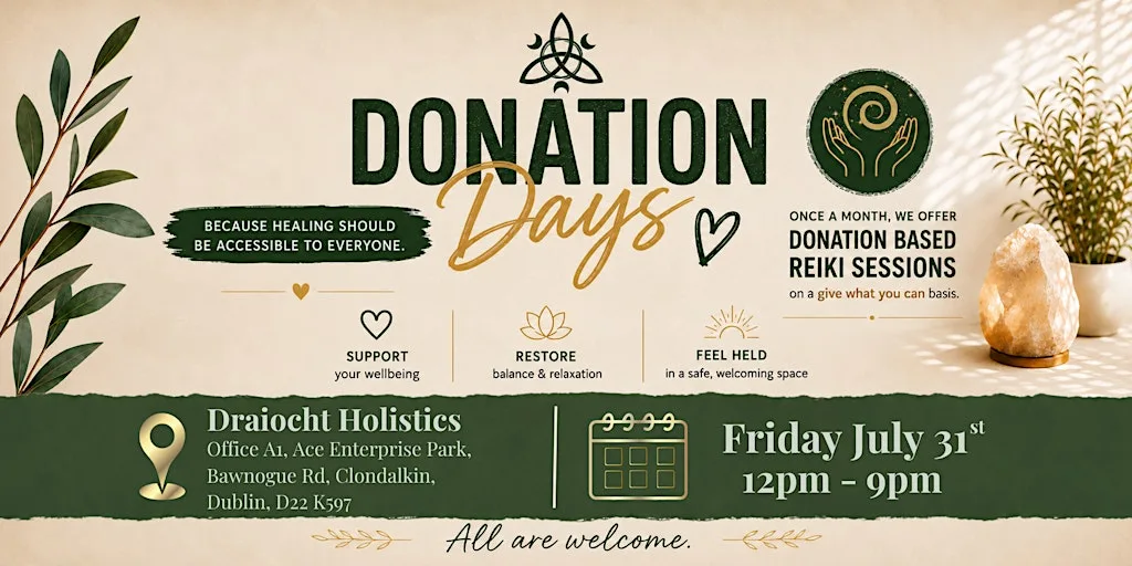 Reiki Donation Day at Draiocht Holistics at Draiocht Holistics