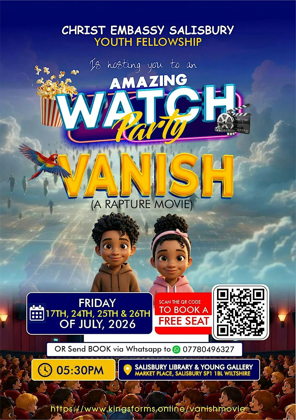 Vanish Movie Watch Party at Salisbury Library and Young Gallery