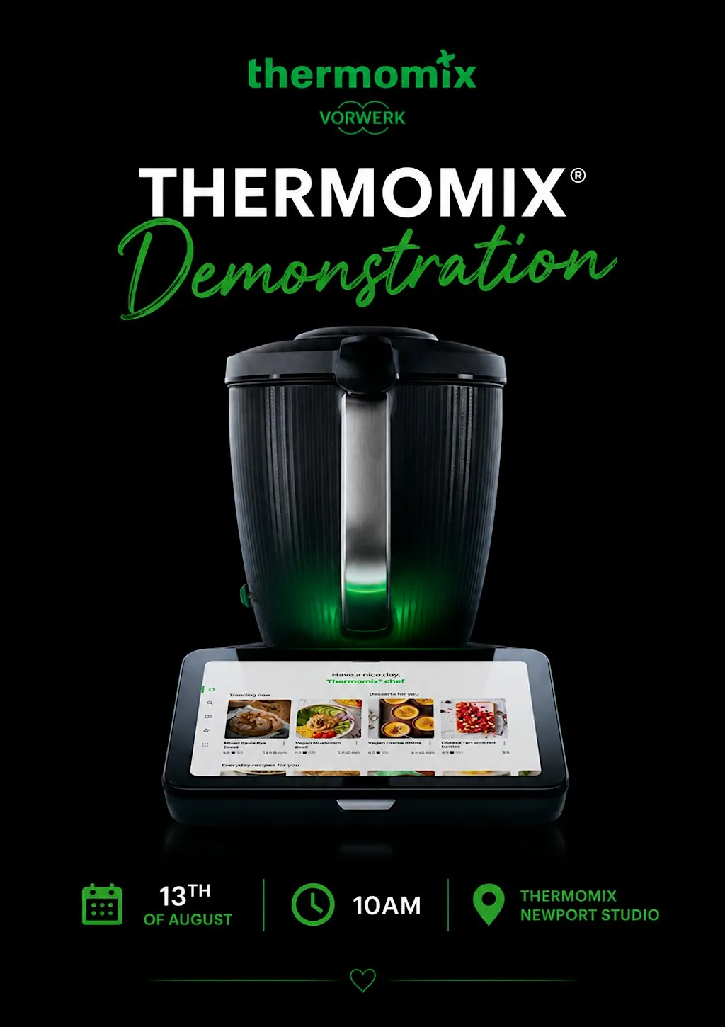 Thermomix Cooking demonstration at Thermomix Branch Newport indoor market