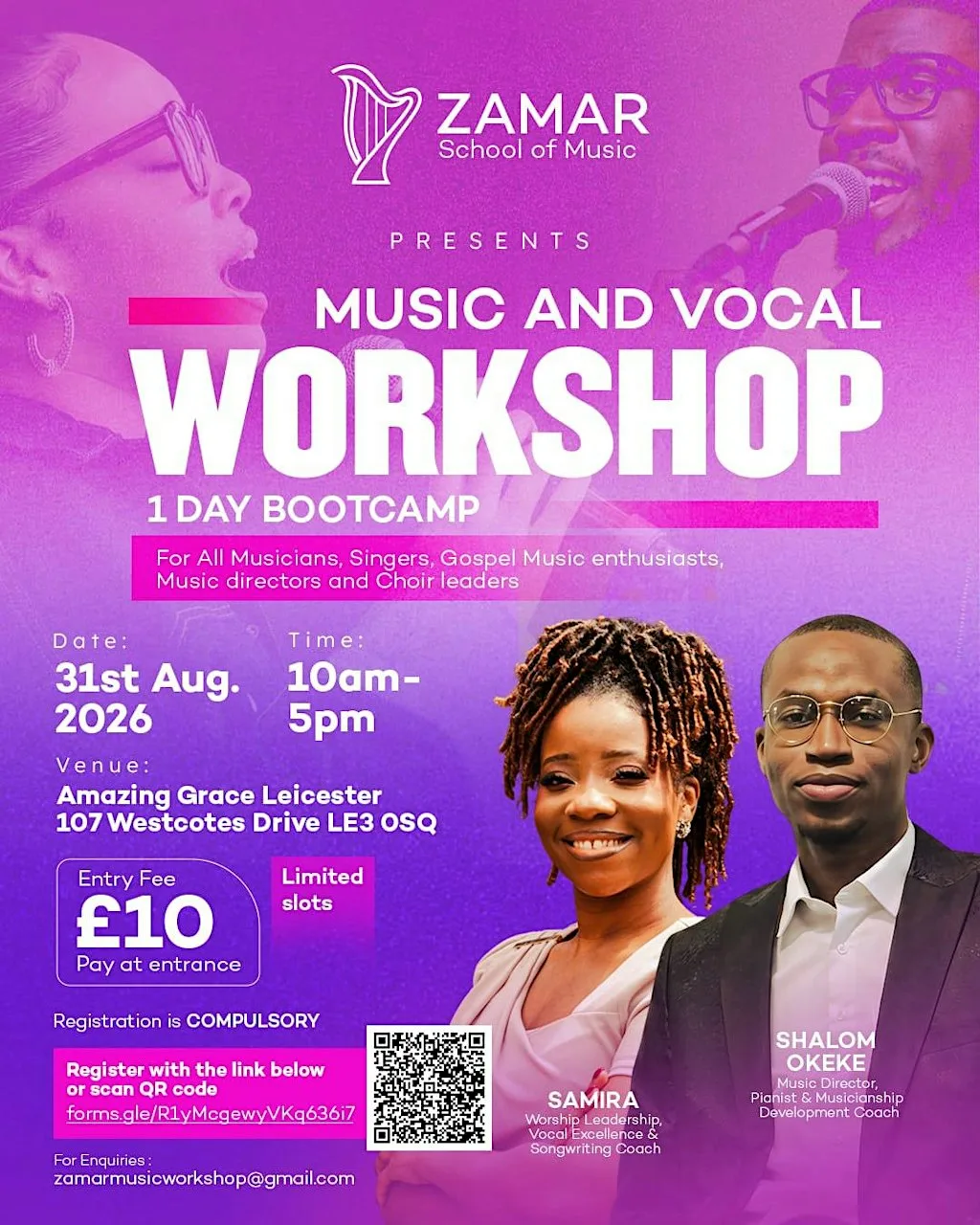 Music and Vocal Workshop at RCCG Amazing Grace Leicester