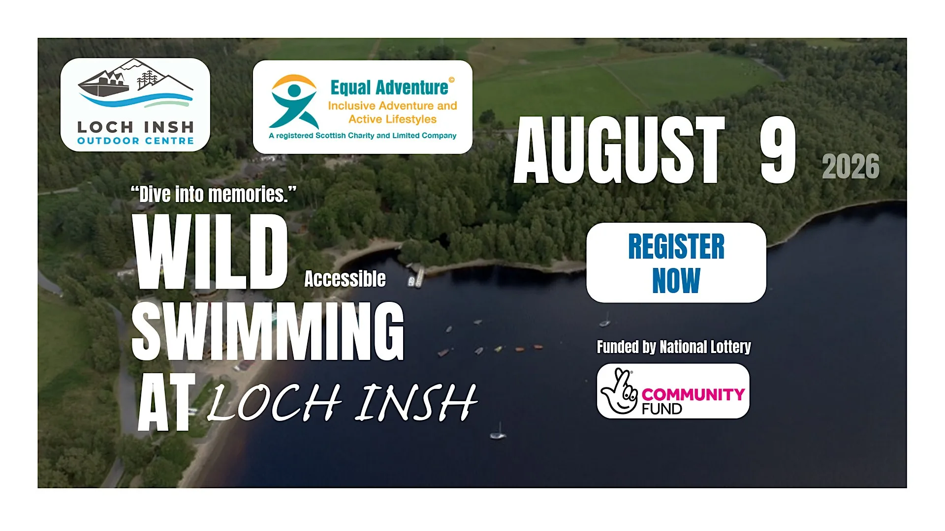 Inclusive Wild Swimming at Loch Insh Outdoor Centre