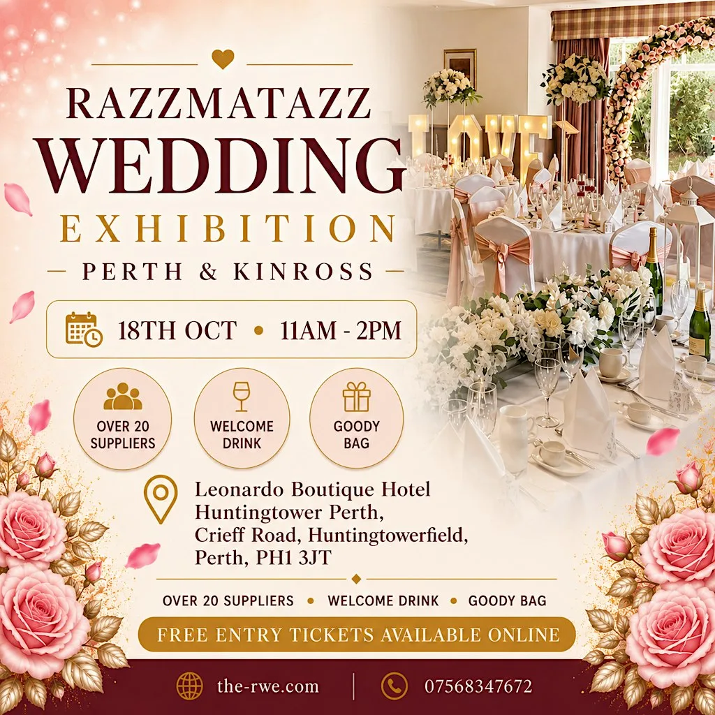 Razzmatazz Wedding Exhibition - Perth & Kinross at Leonardo Boutique Huntingtower Perth