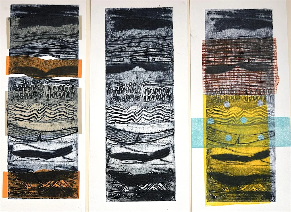 Collagraph with Intaglio Printing at Carousel Print Studio, Exchange Place Studios
