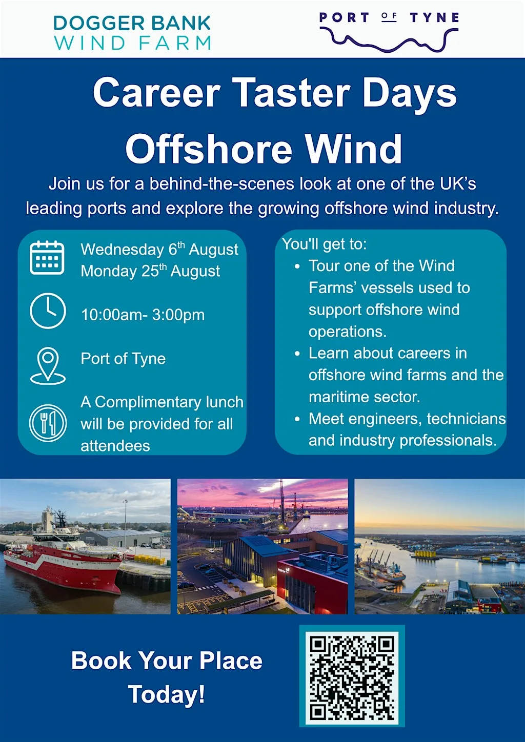 Career Taster Day with Dogger Bank Wind Farm at Port Of Tyne