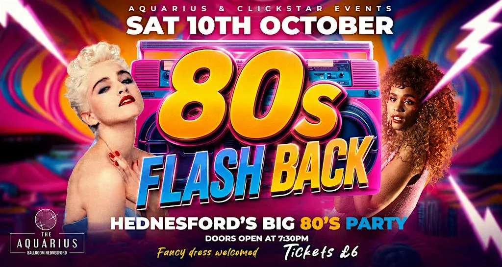 Hednesfords BIG 80s Party at The Aquarius Hednesford