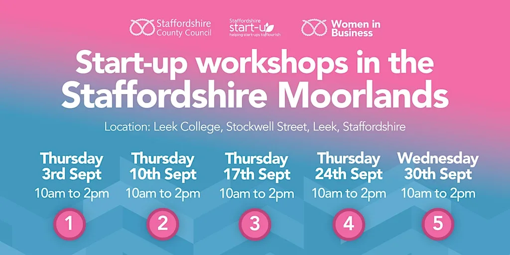 Leek Start-up Women in Business Workshops at Buxton & Leek College