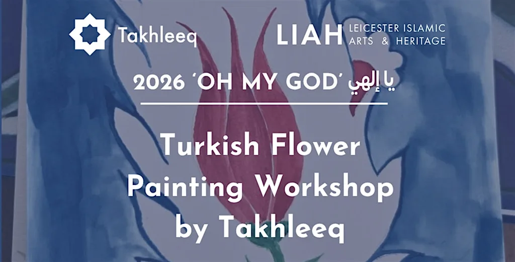 Leicester: Turkish Iznik inspired floral painting workshop by Takhleeq at studionAme