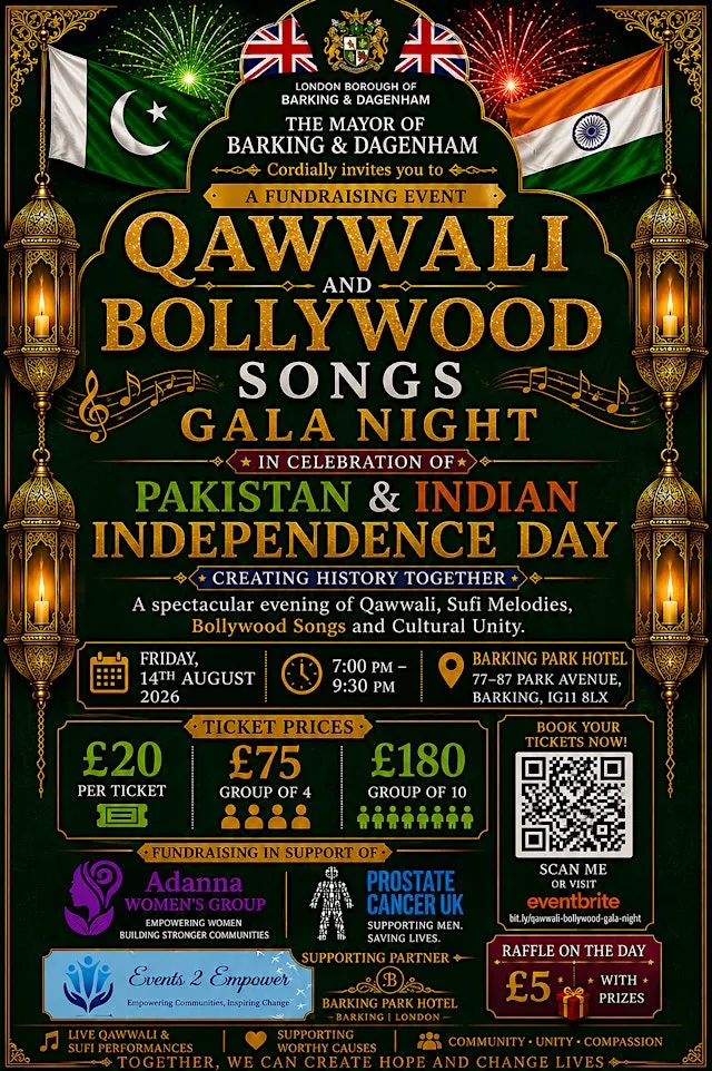 The Mayor's Fundraising Event – Qawwali & Bollywood Gala Night