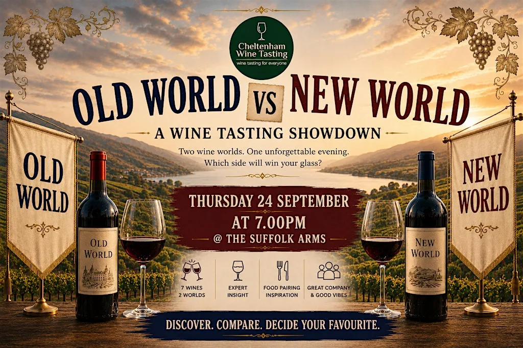 Old World Vs New World Wine Tasting at 15-17 Suffolk Rd