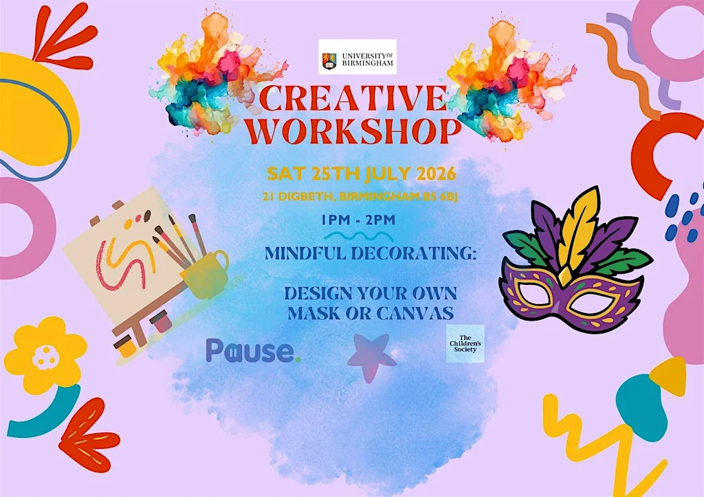 Masks and Canvases - Mindful Decorating at Pause's Digbeth Hub