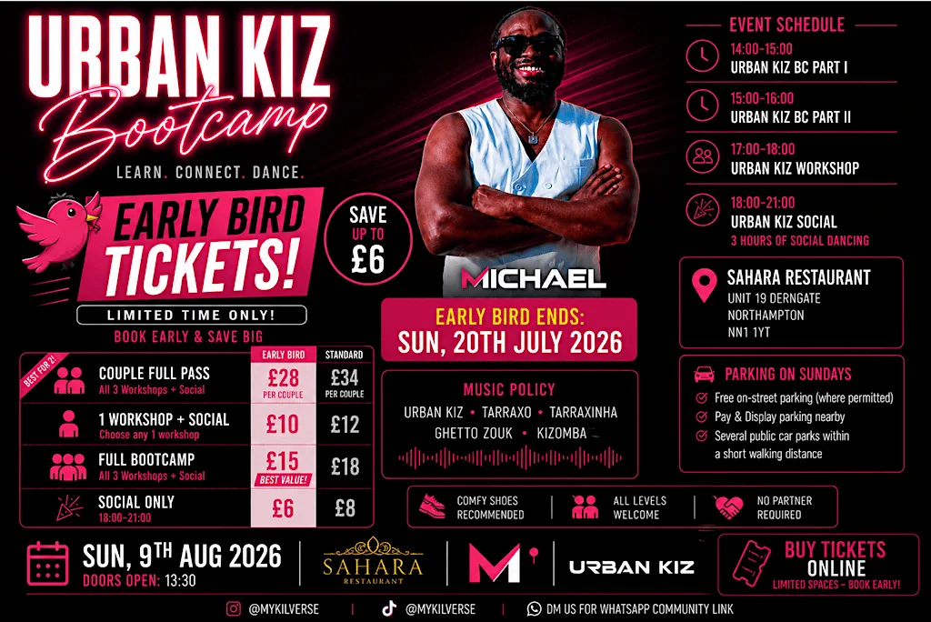 Urban Kiz Bootcamp Northampton at The Sahara NN