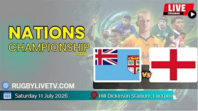 VIDEO/COVERAGE:England V Fiji LIVE ON Rugby Championship 11Th. July. 2026 at Hill Dickinson Stadium