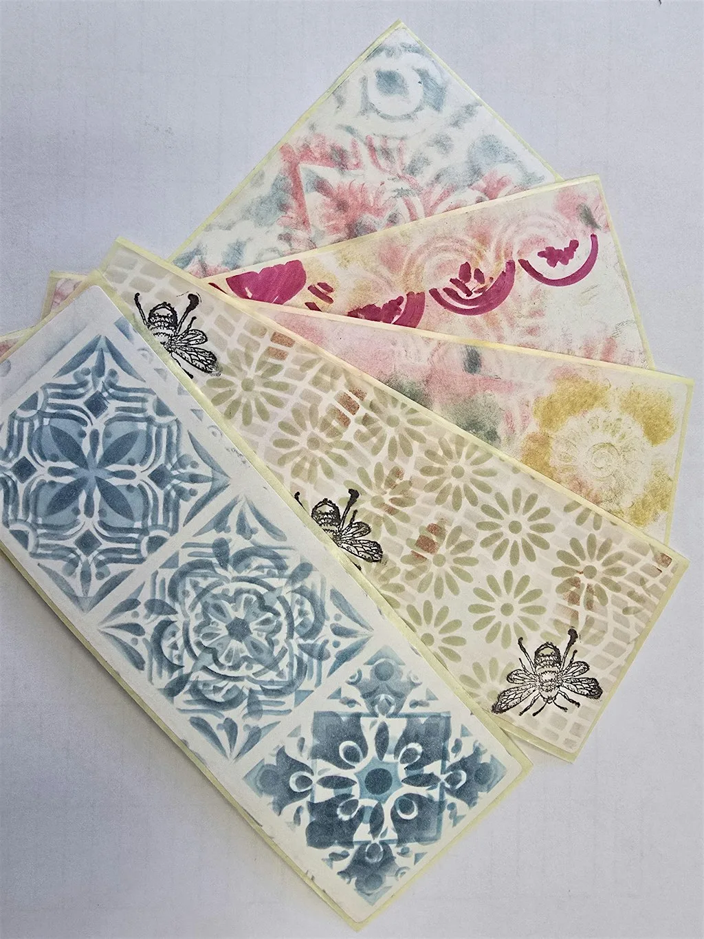 Journaling Workshop Club September Stencilling and stamping
