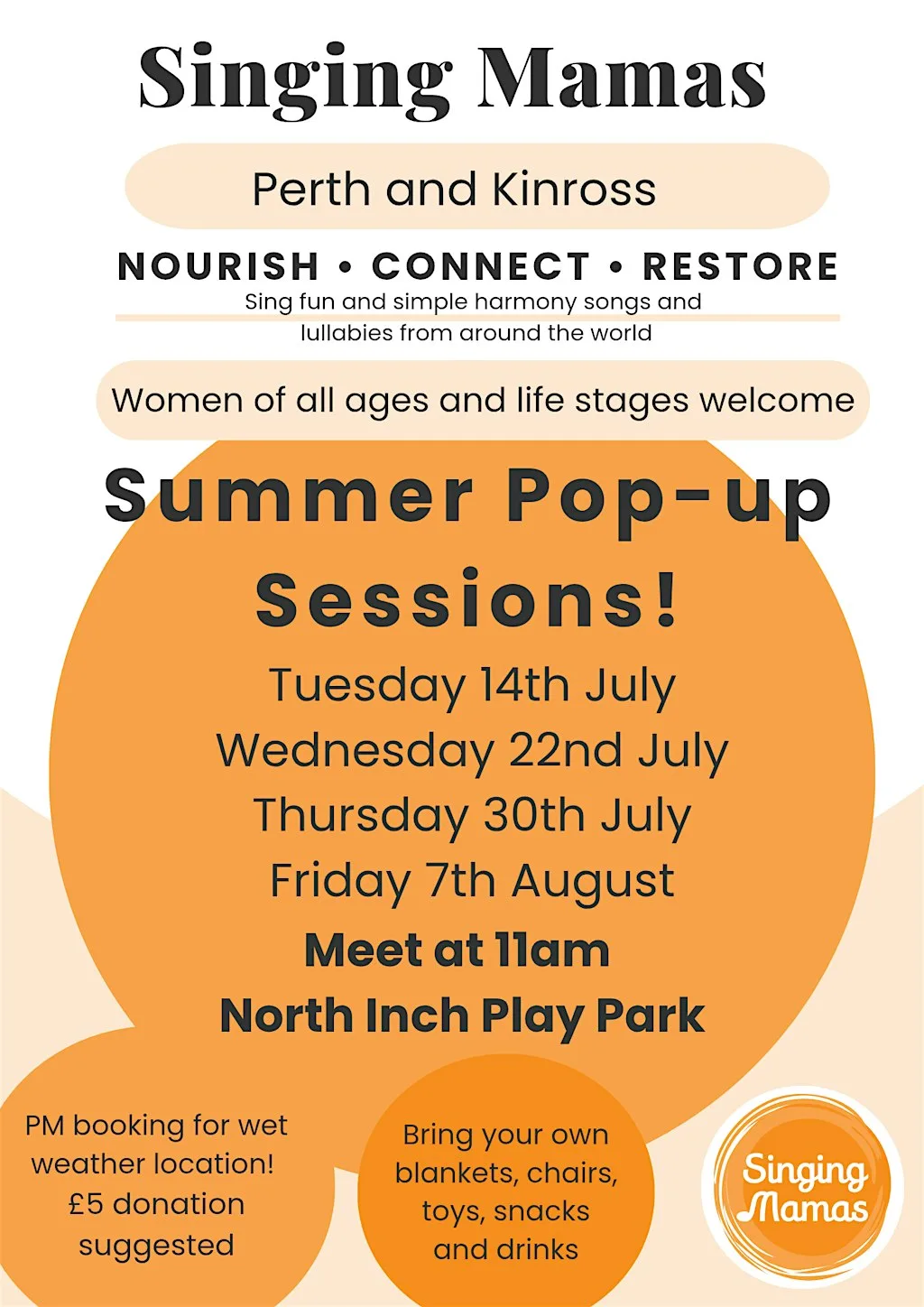 Singing in the Sunshine - Weds 22nd July