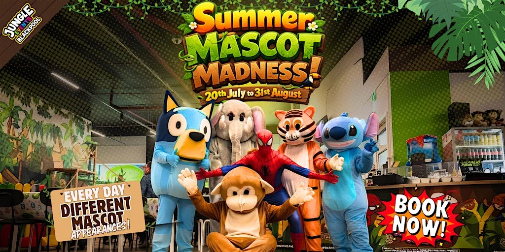 Summer Mascot Madness at Jungle World Blackpool - Play Park
