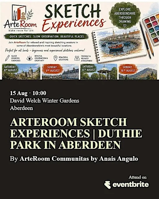 ArteRoom Sketch Experiences | Duthie Park in Aberdeen city at David Welch Winter Gardens
