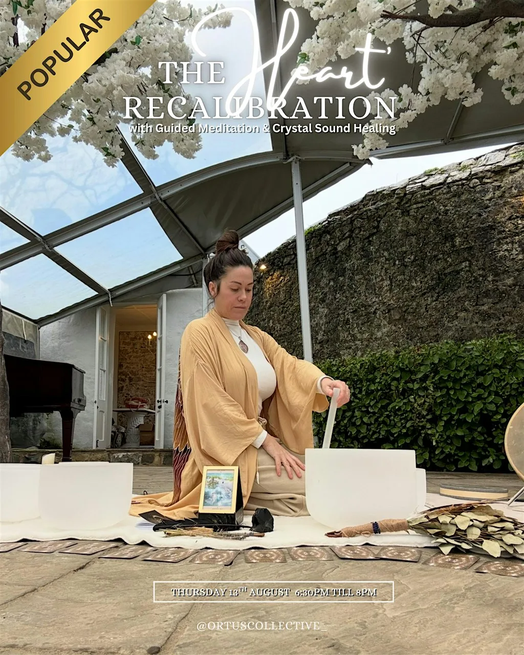 The 'Heart' Recalibration with Guided Meditation & Crystal Sound Bowls at Ogmore-by-Sea Hall Neuadd Aberogwr