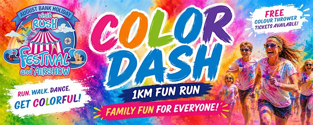 Rush Festival 1Km Colour Run at North Beach