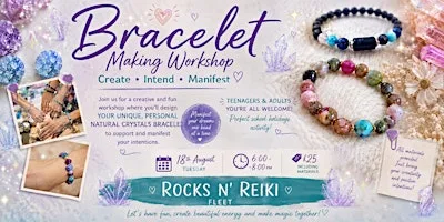 Crystal bracelet making workshop
