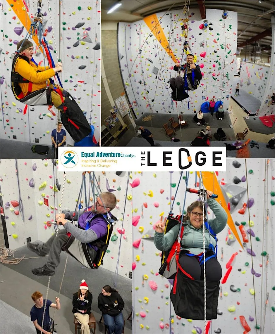 Inclusive Climbing Event at Ledge Climbing Wall