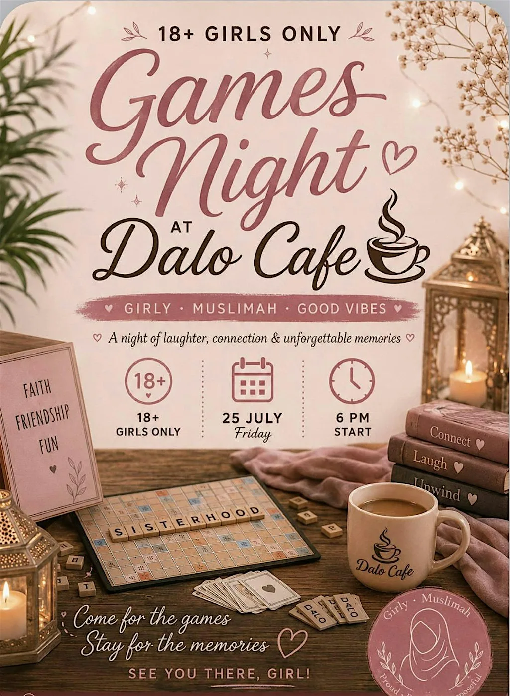 Girls game night at Dalo Cafe