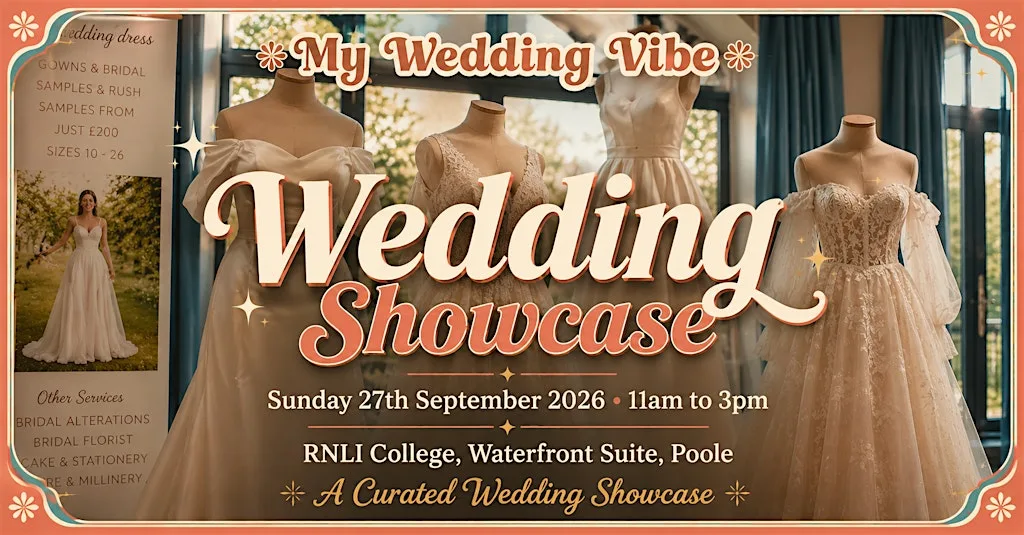 My Wedding Vibe Showcase (Timed Entry) — 27 September 2026, RNLI College at RNLI College