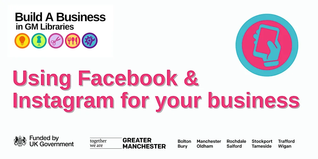 Using Facebook and Instagram for your business at Chorlton Library