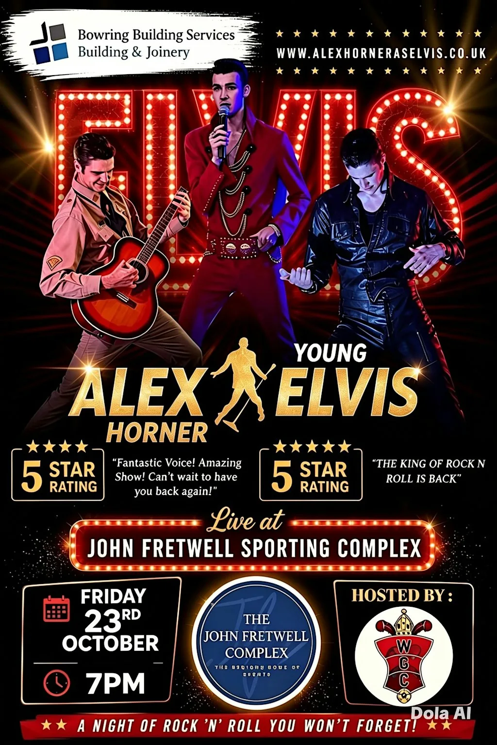 Welbeck Cricket Club Presents: Alex Horner as Young Elvis