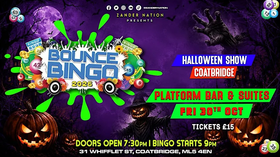 ZANDER NATION BOUNCE BINGO at Platform Bar & Suites