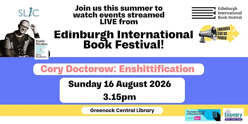 Cory Doctorow: Enshittification at Greenock Central Library