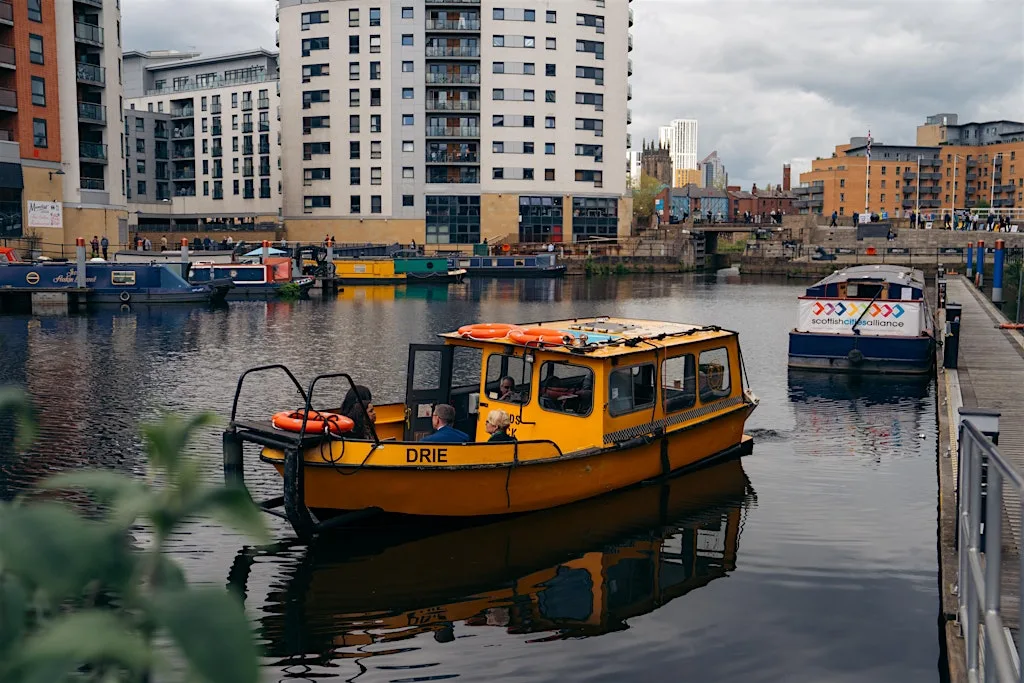 Hop on the Leeds Dock Water Taxi for a chill summer cruise at Leeds Dock