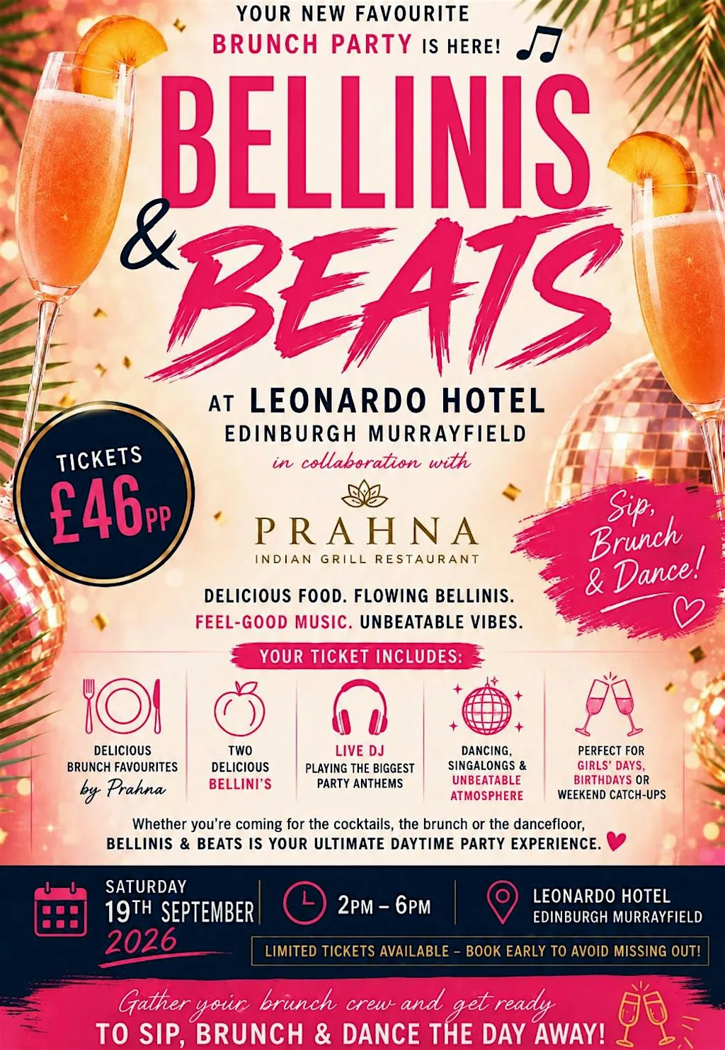 Beats & Bellinis - Boozy Lunch
