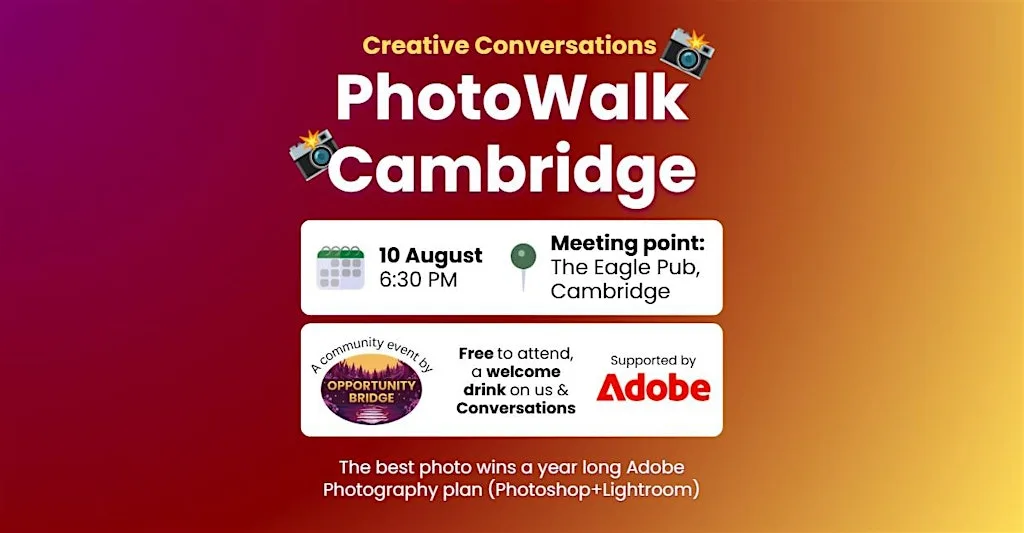 PhotoWalk Cambridge (Supported by Adobe) at Eagle