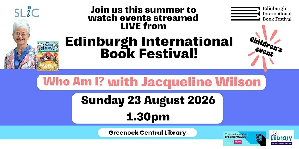 Who Am I? with Jacqueline Wilson at Greenock Central Library