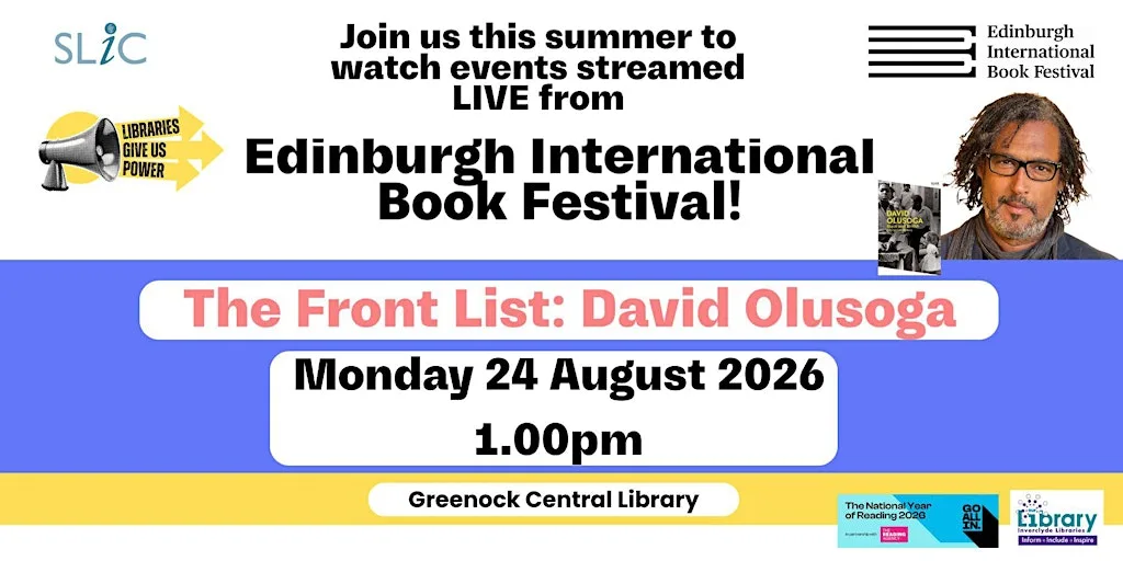 David Olusoga at Greenock Central Library