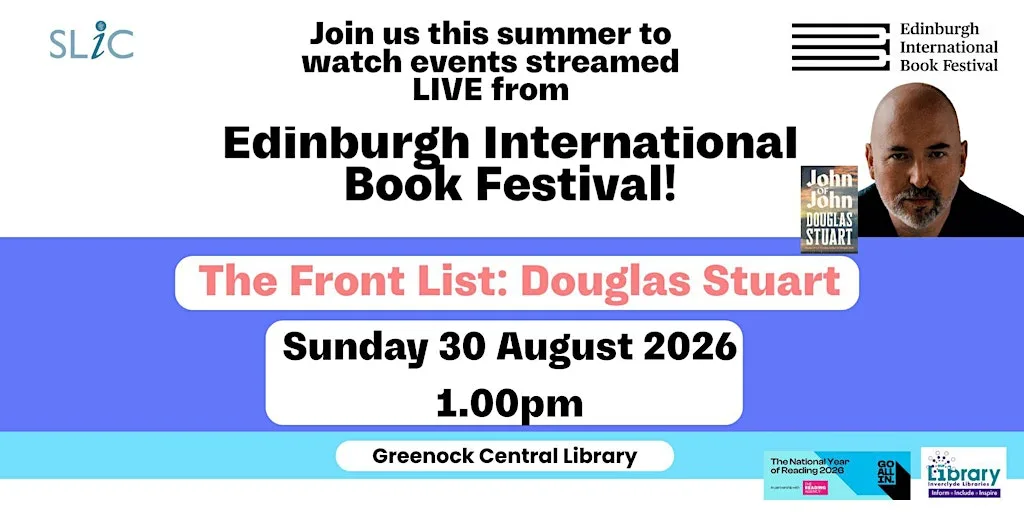 The Front List: Douglas Stuart at Greenock Central Library