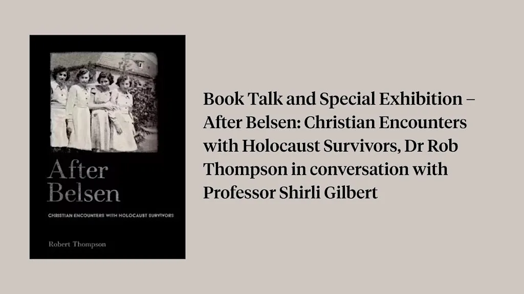Book Talk and Special Exhibition – After Belsen at The Wiener Holocaust Library