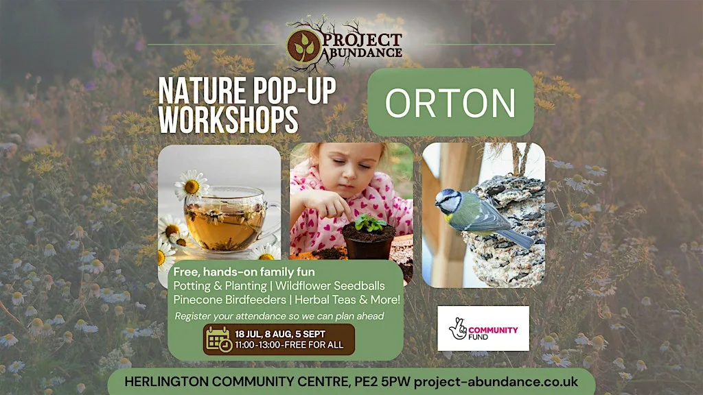 Orton Pop-Up Nature Workshops at Herlington Community Centre